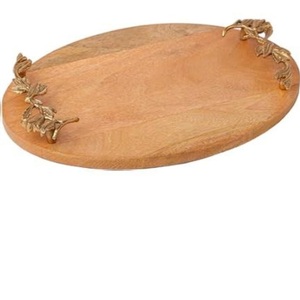 Plateau en bois élégant et durable au design moderne pour servir des fruits secs, des collations, des bonbons pour la maison, les dîners, les occasions festives, la décoration de table - Product Image 1