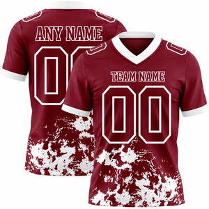 เสื้อฟุตบอลอเมริกันสั่งทำพิเศษ ระบายอากาศได้ดี พิมพ์ลายแบบซับลิเมชั่น ชุดยูนิฟอร์มเต็มตัว โลโก้ด้านหน้า แขนสั้น แบบเบสบอล - Product Image 3