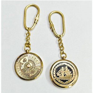 Solid Brass Luxury <b>Turtle</b> Anchor Keychain Nautical Marine Design Vintage Gold Finish Heavy Duty Key <b>Ring</b> - Product Image 6