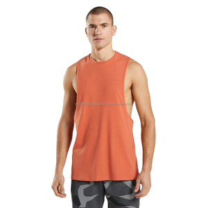 Débardeur pour homme de mode en gros, logo personnalisé, débardeur long pour homme, débardeur de musculation, débardeur de sport uni pour homme - Product Image 1