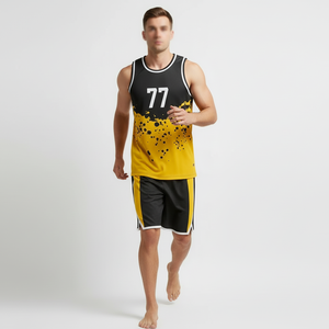 Vêtements de basketball personnalisés en gros, maillots et shorts de basketball entièrement sublimés, uniforme de basketball - Product Image 4