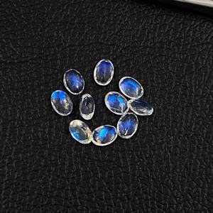 Produits de foulage 2025 pierre de lune arc-en-ciel naturelle à facettes ovales pierres précieuses calibrées en vrac du fabricant indien à l'approvisionnement en vrac - Product Image 5