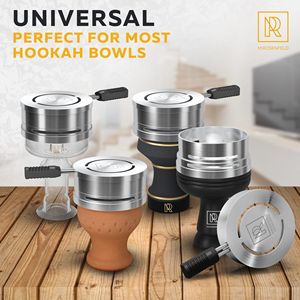 Sistema de conservación de sabor y gestión de calor para hookah con soporte para carbón - Product Image 6