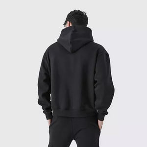 Vente en gros de sweats à capuche surdimensionnés pour hommes |   Sweat à capuche d'hiver en molleton 100% coton épais |   Logo personnalisé OEM - Product Image 2