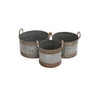 Jardinière moderne à plusieurs niveaux en acier inoxydable, pot de fleurs en métal à plusieurs niveaux, pour l'intérieur et l'extérieur, jardinière décorative de grande taille