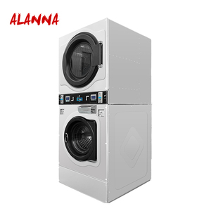 Alanna giặt Giặt máy giặt thương mại đồng xu/mã thông báo bán hàng tự động giặt máy giặt <span class=keywords><strong>Stackable</strong></span> máy giặt và máy sấy cho khách sạn - Product Image 3