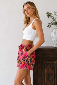 Women's White Cotton/Spandex Board Shorts <b>Elastic</b> Waist Mid Rise Quick Dry Eco-Friendly Breathable Casual Regular Fit 240g - Product Image 5