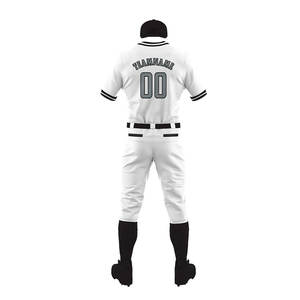 Ensembles d'uniformes de baseball personnalisés à impression numérique couleur unie – Nouvelle collection 2026 – Uniformes de baseball unisexes imprimés par sublimation - Product Image 3