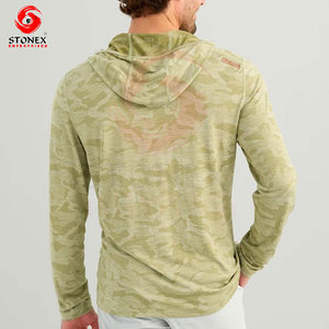 Wholesale Men's <b>UV</b> <b>Protection</b> Fishing <b>Hoodie</b> Quick Dry Long Sleeve Athletic Performance <b>hoodie</b> - Product Image 3