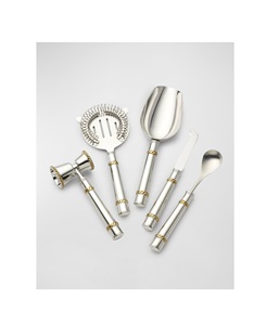 Juego de Herramientas Versátiles de Metal para Preparación de Cócteles, Coctelera, Jigger, Colador, Muddler, Cuchara, Abridor, Utensilios de Bar - Product Image 1