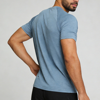 OEM ve ODM Erkek %100 Pamuklu Kanvas Kısa Kollu Spor Tişörtü Nefes Alabilen Spor Giyim Fitness Yazlık Antrenman Kıyafeti Hızlı Kuruyan