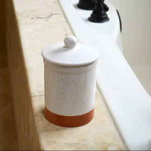 Recipiente de Almacenamiento Minimalista con Diseño Moteado, Tapa Hermética, Compacto, Ahorra Espacio, Bloquea la Humedad, Organizador para la Encimera de la Cocina - Product Image 2