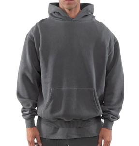 Sudaderas con Capucha para Hombre, Estilo Vintage, Lavado Ácido, Alta Calidad, Talla Grande, Peso Pesado, Doble Cinturón, Bolsillo Canguro, 2026 - Product Image 2
