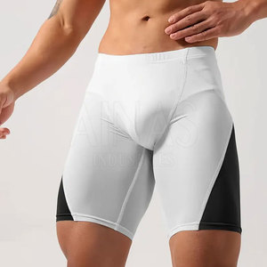 Breathable Solid <b>Compression</b> Training <b>Shorts</b> for <b>Men</b> Quick Dry Lightweight Elastic Waist Stretch Fitness Gym Running Active - Product Image 6