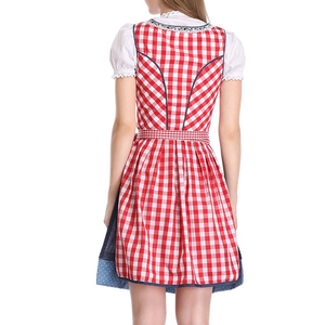 ชุดเดรส Dirndl ปักลายแบบบาวาเรียนสำหรับผู้หญิง ชุดงานเลี้ยงเทศกาล ชุดแบบดั้งเดิมสำหรับเทศกาลอ็อกโทเบอร์เฟสต์ - Product Image 4