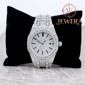 High Quality Luxury Hip Hop Moissanite Diamond Watch Stainless Steel Mechanical Movement for Daily Wear Business Entertainment - Product Image 2