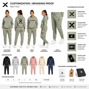 Conjunto Deportivo Ligero de Verano para Mujer X Sports City, Sudadera con Capucha, Pantalón Largo, Color Sólido, Transpirable, Algodón/Felpa Francesa - Product Image 4