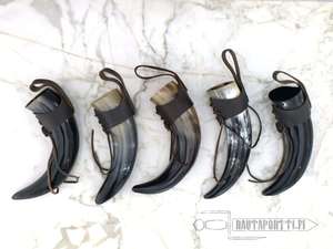 Cuerno Vikingo para Beber con Soporte Metálico, Cuerno Vikingo Auténtico Hecho a Mano para Cerveza y Vino, Jarra de Cuerno Original - Product Image 4