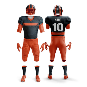 High-Impact Protective American Football Uniform for Youth Wholesale <b>Blank</b> Mesh American Youth Football Training Sets - Product Image 1
