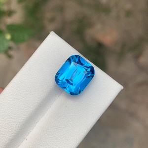 พลอยบลูโทแพซสวิสเกรดพรีเมียมทรงแปดเหลี่ยม พลอยบลูโทแพซธรรมชาติสำหรับผู้ผลิตเครื่องประดับสั่งทำขายส่ง - Product Image 4
