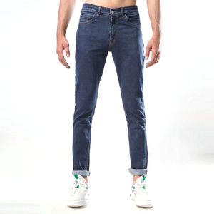 Pantalones de Mezclilla para Hombre, Estilo Vintage, Corte Recto, Personalizables con Logotipo, Estilo Urbano Hip Hop, Poliéster/Algodón, Secado Rápido y Transpirables - Product Image 1