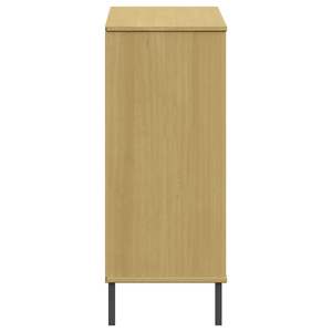 Zapatero de madera de pino macizo y metal de color marrón medio - Product Image 5