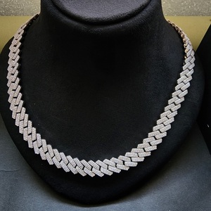 Cadena Cubana de 16MM con Diseño Adorable para Joyería Hip Hop, Plata de Ley 925 con Diamante Cultivado en Laboratorio, Regalo Unisex para Todos los Amantes de la Cultura Cubana - Product Image 4