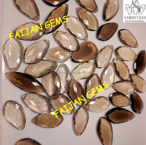 Quartz fumé naturel en gros, cabochons en pierres précieuses brutes toutes formes, certifiés par un tiers, taille personnalisable pour bijoux - Product Image 5