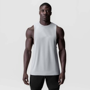 Custom Wholesale Men Tank Top OEM Manufacturer Private Label Gym <b>Vest</b> Bulk Production 160GSM Lightweight Cotton Fabric - Product Image 4