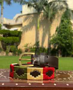 Cinturón de Cuero Argentino Premium, Cinturón Deportivo Personalizado con Bordado Polo, Cinturón Genuino con Logotipo Personalizado - Product Image 6