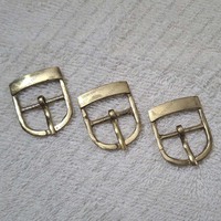 Boucle de ceinture à une seule barre en laiton antique, barre centrale en forme de D, boucle de ceinture en cuir TT-7926