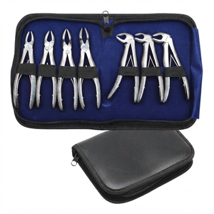 Extraction Forceps <b>Kit</b> Pedo 7Pc Set General Surgery Manual German Stainless Steel Class II CE Certified OPTITECH Instruments - Product Image 6