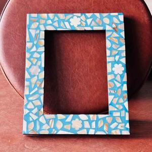 Cadre photo en résine de luxe personnalisé |   Cadre photo moderne en époxy fait main pour mariage, anniversaire et cadeaux - Product Image 2