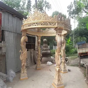 屋外の結婚式の孔雀の曼荼羅のための新しいデザインのインドの結婚式の曼荼羅の段階の装飾