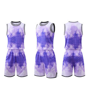 Comfortable <b>Light</b> Weight Basketball Uniform Low Moq <b>Cheap</b> Price Custom Size Basketball Uniform For Men - Product Image 1