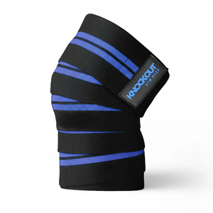 Bandes de compression élastiques robustes pour genoux, soutien pour la musculation, les squats, les soulevés de terre, l'haltérophilie, équipement de gym, entraînement, soutien des genoux - Product Image 3