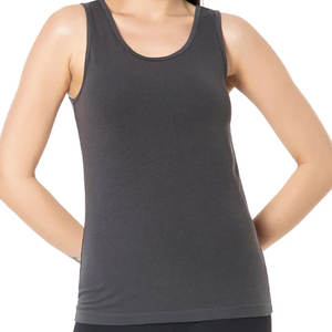 Camiseta sin Mangas para Mujer, Talla Grande, Color Sólido, Fabricada en Pakistán, para Entrenamiento de Verano, Gimnasio y Ejercicio - Product Image 1
