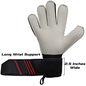 Gants de gardien de but en cuir de qualité professionnelle, protection complète des doigts et du pouce, paume plate pour hommes, gants de football personnalisés, neufs - Product Image 4