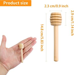 Mini palitos de madera para miel de 6 pulgadas, varitas dispensadoras de miel a granel, mini agitadores de madera para dispensar miel en tarros - Product Image 4