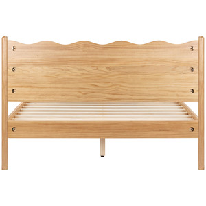 Aleya <b>Bed</b> <b>Frame</b> Made Of Mahogany Wood High Quality With Natural Wood Color For Bedroom Furniture - Product Image 4