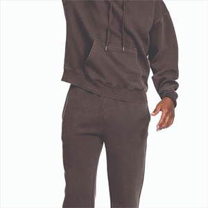 Conjunto Deportivo Personalizado Force 2 Win, Sudadera con Capucha Bordada, Cierre de Cremallera, Estilo Desgastado, Talla Grande, Poliéster Lavado al Ácido, para Hombre - Product Image 6
