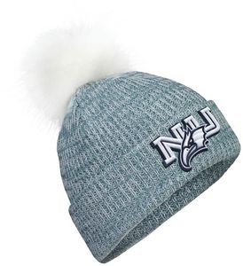 Wholesale Custom Grey Unisex Stripes Knit Cuffed <b>Beanies</b> Winter Cap Soft Warm <b>Beanie</b> Wool Blend Outdoor Sports Ear Protection - Product Image 1