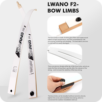 Arc à poulies LWANO F2 CR de haute qualité, le préféré des clients, pour la chasse, avec ensemble d'arcs et flèches, pour droitier, force de tir 10-38 lbs