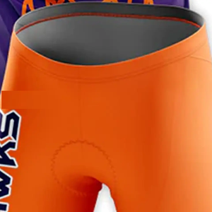 Maillot de football 7v7 en polyester doux violet et orange, col en V, sans manches, séchage rapide, respirant, uniformes sportifs sublimés - Product Image 5