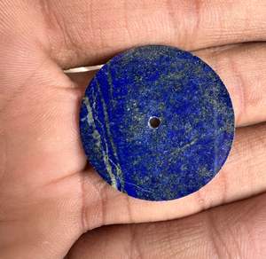 Esfera de Reloj de Lapislázuli Natural de 28.5mm, Esfera de Piedra Azul, Fabricante de Esferas Personalizadas, Hecha a Mano, 1mm de Grosor, 2mm de Orificio Central - Product Image 4
