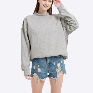 Sudadera de Forro Polar con Logotipo Personalizado, Cuello Redondo, Hombros Caídos, Talla Grande, Unisex, Informal, de Manga Larga, para Verano - Product Image 2
