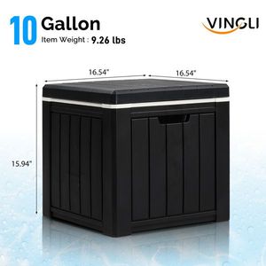 Frigorifero Portatile da 10 Galloni con Maniglia Integrata, Tavolino Multifunzionale da Esterno per Cocktail - Product Image 6