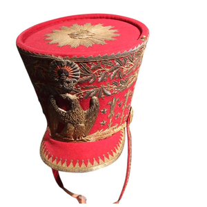 Sombreros Shako Napoleónicos Franceses de Lana Hechos a Mano de Alta Calidad, Venta al por Mayor de Fábrica, Sombreros Shako Clásicos de Alta Calidad Según Requisitos Personalizados - Product Image 2