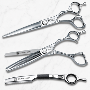 NYBL-55 5.5inch Straight <b>Left</b>-<b>handed</b> <b>Scissors</b> JAPAN 440C Sharp 58-59HRC Hardness Stainless Steel Handle Barber Shears Hair 28 - Product Image 4