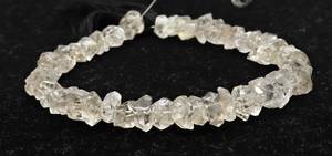 AAA Black White Herkimer Diamond Quartz Nugget <b>Beads</b> 8-10MM Diamond Quartz Gemstone <b>Beads</b> Natural Herkimer Rough <b>Stone</b> <b>Beads</b> - Product Image 3